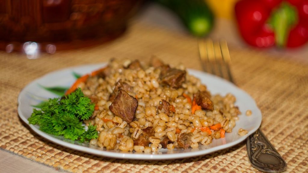 Рецепт каша с мясом в духовке