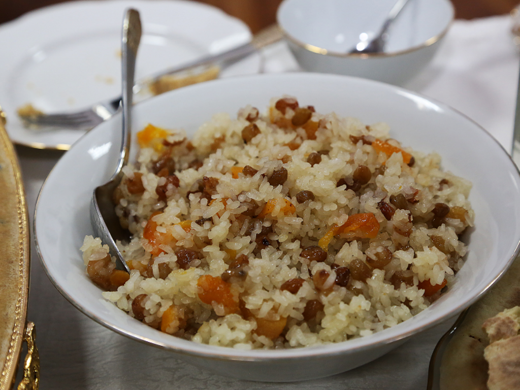 Сладкий рис с изюмом рецепт