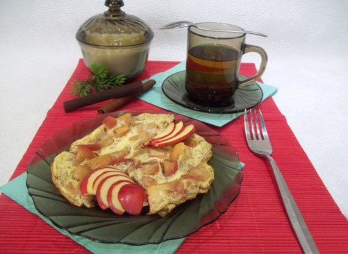 Œufs sucrés avec des pommes2