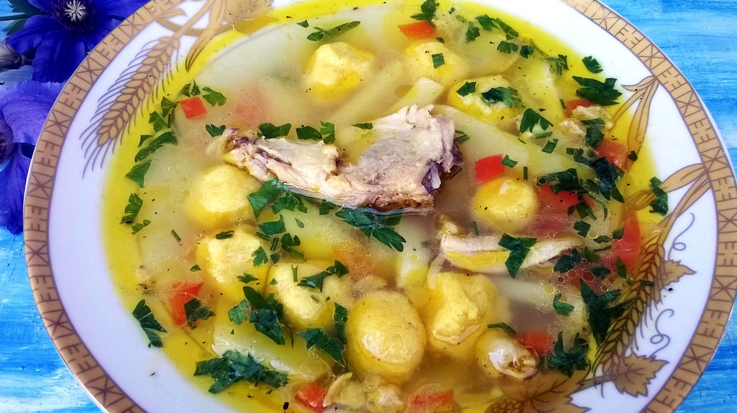 Детский суп с клецками рецепт