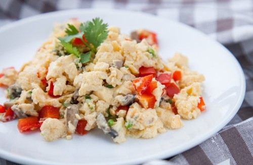 ujeto con verduras para una pareja