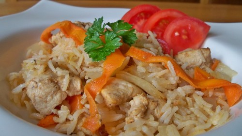 poulet avec du riz