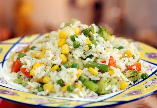 vegetables with rice1