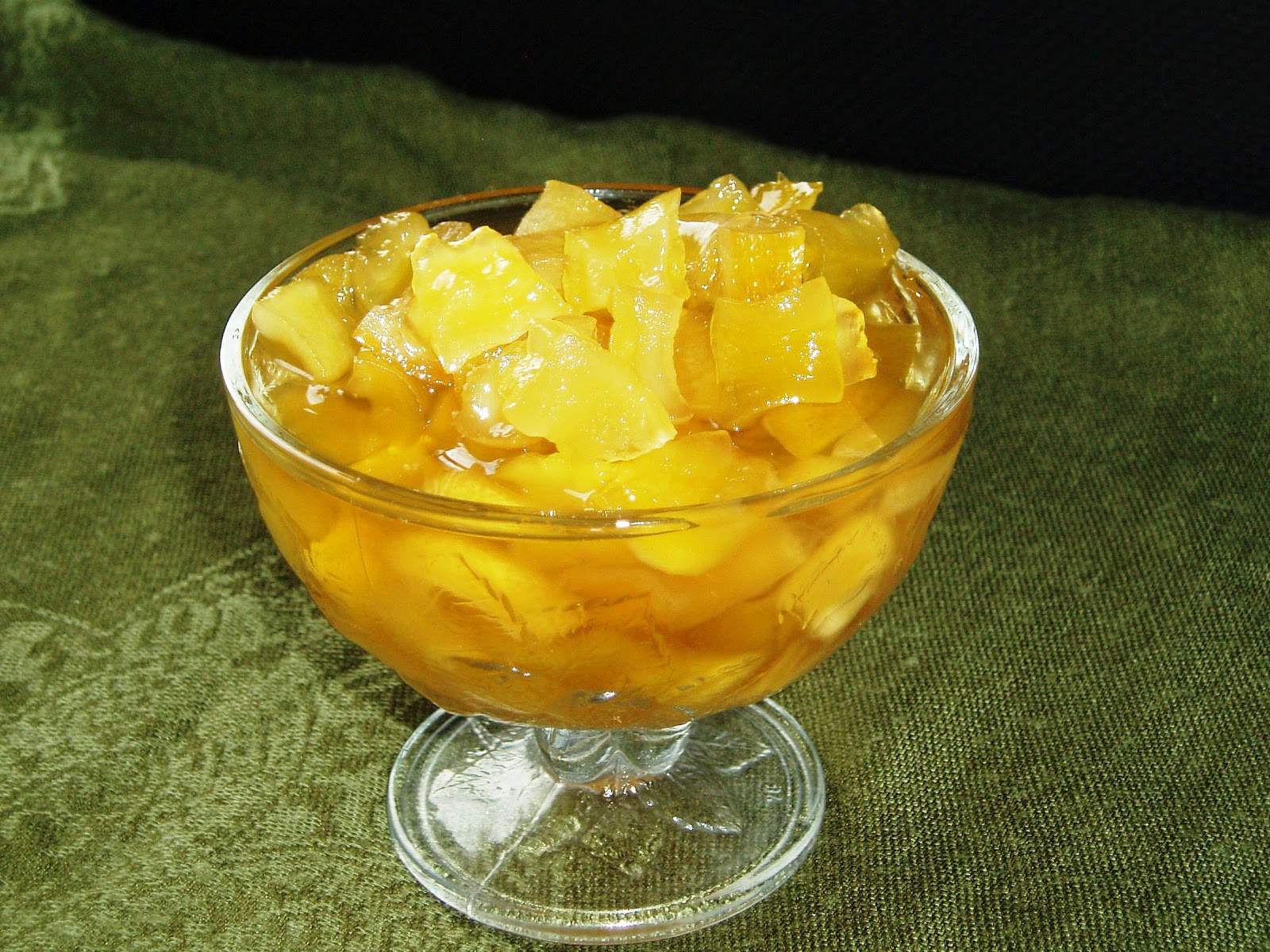 Янтарное варенье из кабачков с апельсинами и лимоном