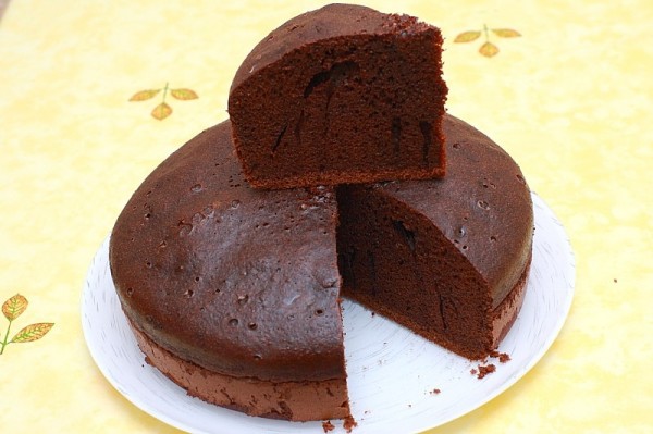 Шоколадный шифоновый бисквит с какао в мультиварке